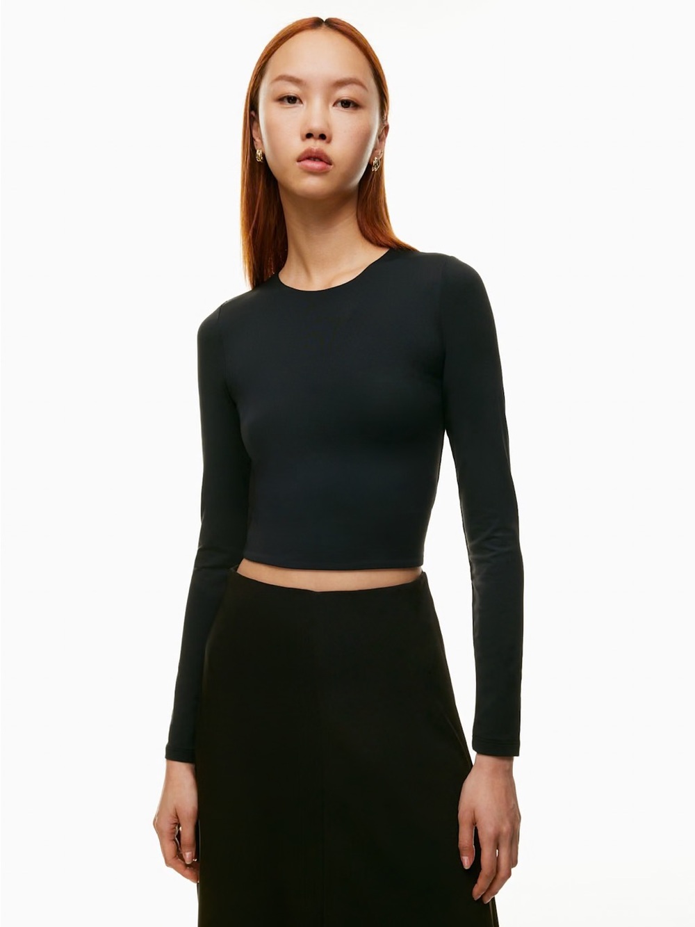 NWT - Aritzia Babaton Contour Crew Longsleeve - Black - Size Medium